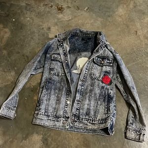 Oversized jean jacket